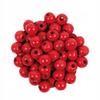 Wooden Beads Balls Red Macrame For DIY Stringing Ø8mm 200pcs