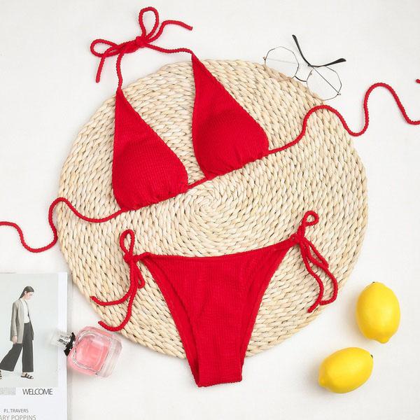New Sexy Bikini Push Up Women Swimsuits Female Micro Bikini Set Solid Swimwear Bathing Suit Swimming S… More
