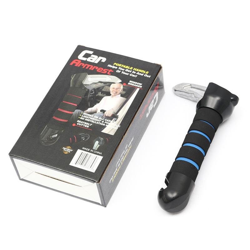 Emergency Tool Kit Non-Slip Safety Hammer Multi-Functional Car Escape Tool Window Breaker Seatbelt Cutter Black ABS SKH-51