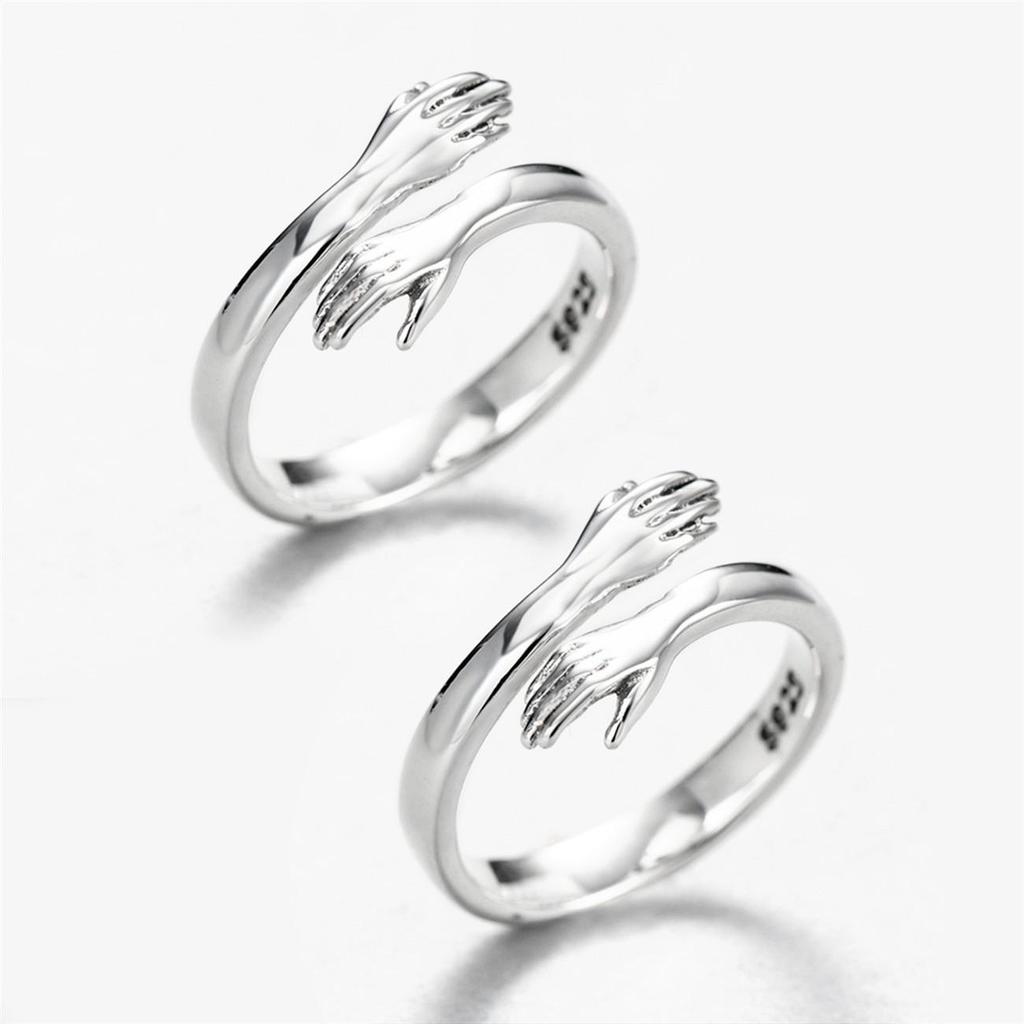 Cross-Border Hug Ring: European & American Fashion Adjustable Open Couple Ring