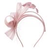 Fascia Vintage con Piume e Tessuto a Rete Elegante Accessorio per Capelli per Donne