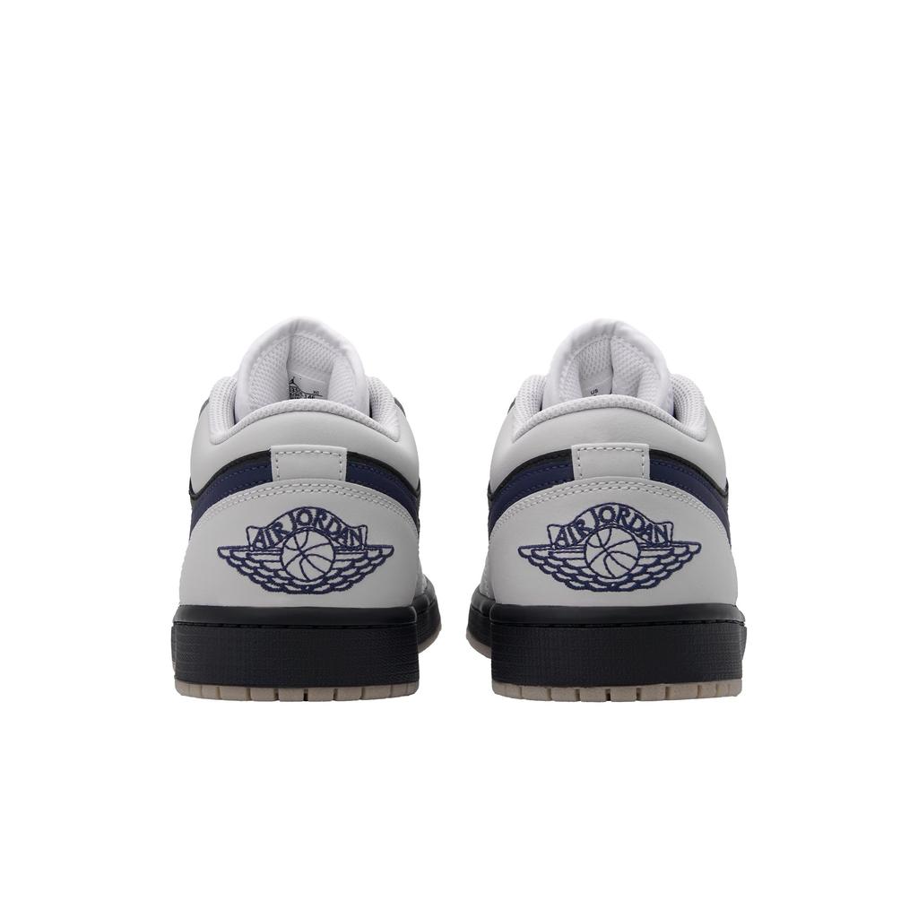 Jordan Air Jordan 1 Black Jack Abrasion Resistant Abrasion Resistant Low Top Vintage Basketball Shoes Unisex Black Gray 553558-146(Team735-)