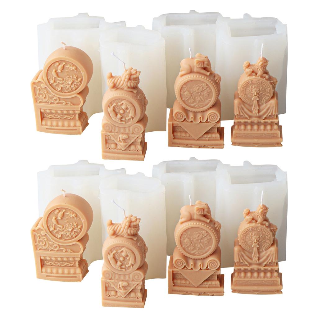 Silicone Molds Epoxy Resin Moulds Crafting Molds Animal Shape Silicone Candle Making Moulds Silicone Texture for Candle