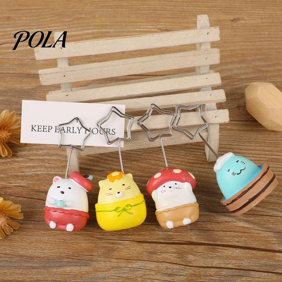 Porta biglietti ad angolo regolabile a forma di animale in resina, Portanote Carino per Scrivania, Clip per Foto, Supporto, Accessorio Decorativo Creativo per Ufficio, Carta