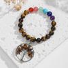 Natural Crystal Bracelet, Amethyst, White Pine, Beaded Bracelet, Bohemian Style, Bracelet, Jewelry