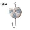 Sturdy Coat Hooks Wooden Wall Hook, Mediterranean Style Decorative Hanger Durable for Home Decor Keys Umbrellas Scarves Small Object Hook