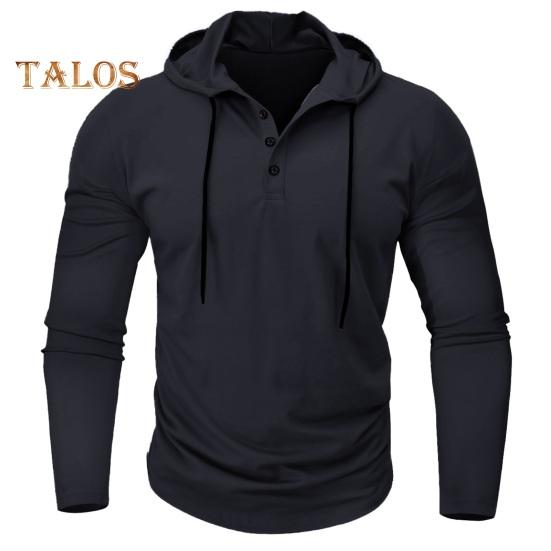 Podzim Jaro Muži Košile S kapucí Stahovací šňůrka Dlouhé rukávy Svetr Tenký Jednobarevný Střední délka Běžné Denní nošení Práce Škola Sportovní Top