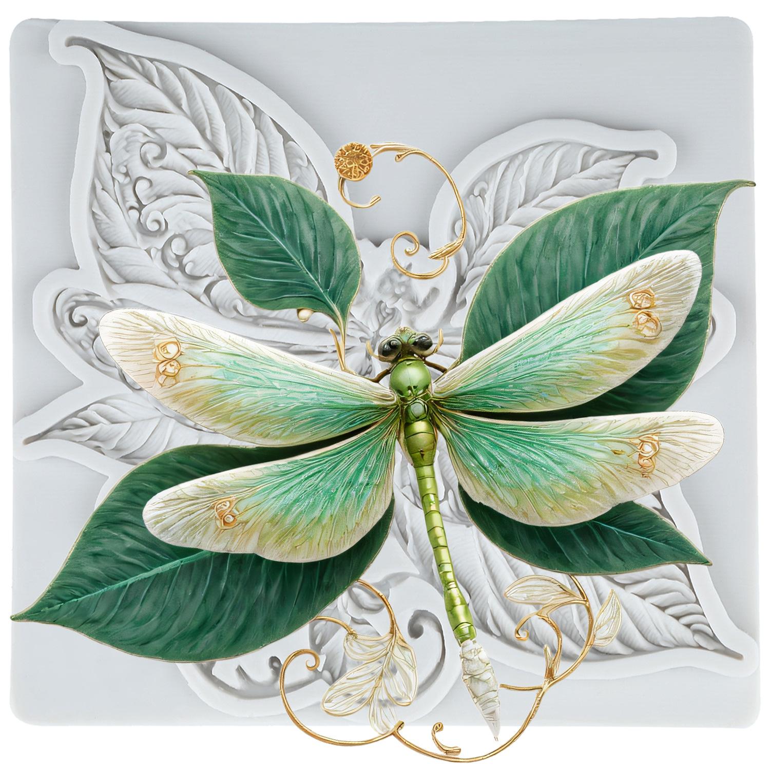 

Dragonfly Silicone Molds Dragonfly Fondant Mold Cake Decorating Tools Cupcake Topper Candy Chocolate Gumpaste Mold серый