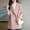 Woolen Autumn And Womens Coat Winter Doublesided Woolen Thickened Slim Slim Midlength Coat
