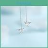 Brinco Longo de Fio com Pingente de Grou de Origami com Diamantes Cintilantes Yixuan 2023 Novo Estilo Coreano Para Mulheres
