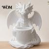 Drainage Flowerpot with Built-in Holes, 3D Printed Dragon Shape Pen Outdoor Flower Pot Holder, for Small Green Plants Tale Plant