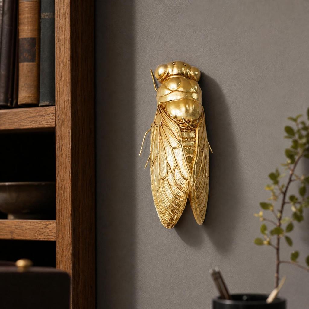 3D Relief Cicada Wall Decor Lightweight for Entryway, Bedroom