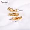 18K Gold Plated Brass Pearl Clasps For Jewelry Making Supplies, Bracelet Nacklace Connectors Jewelry Accessories Wholesale