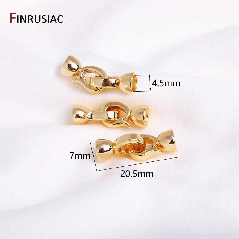 

18K Gold Plated Brass Leaf Pearl Clasps For Jewelry Making, Inlaid Zircon Nacklace Connectors Jewelry Accessories Wholesale 1 piece