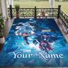 Custom Text Frieren Beyond Journey's End Pattern Floor Rug Soft Indoor Carpet Mat Living Room Bedroom