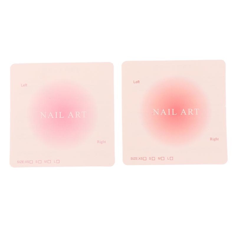 100Pcs Press-On Nail Packaging Display Handmade False Nail Design Swatch Show Card Manicure Sample Display