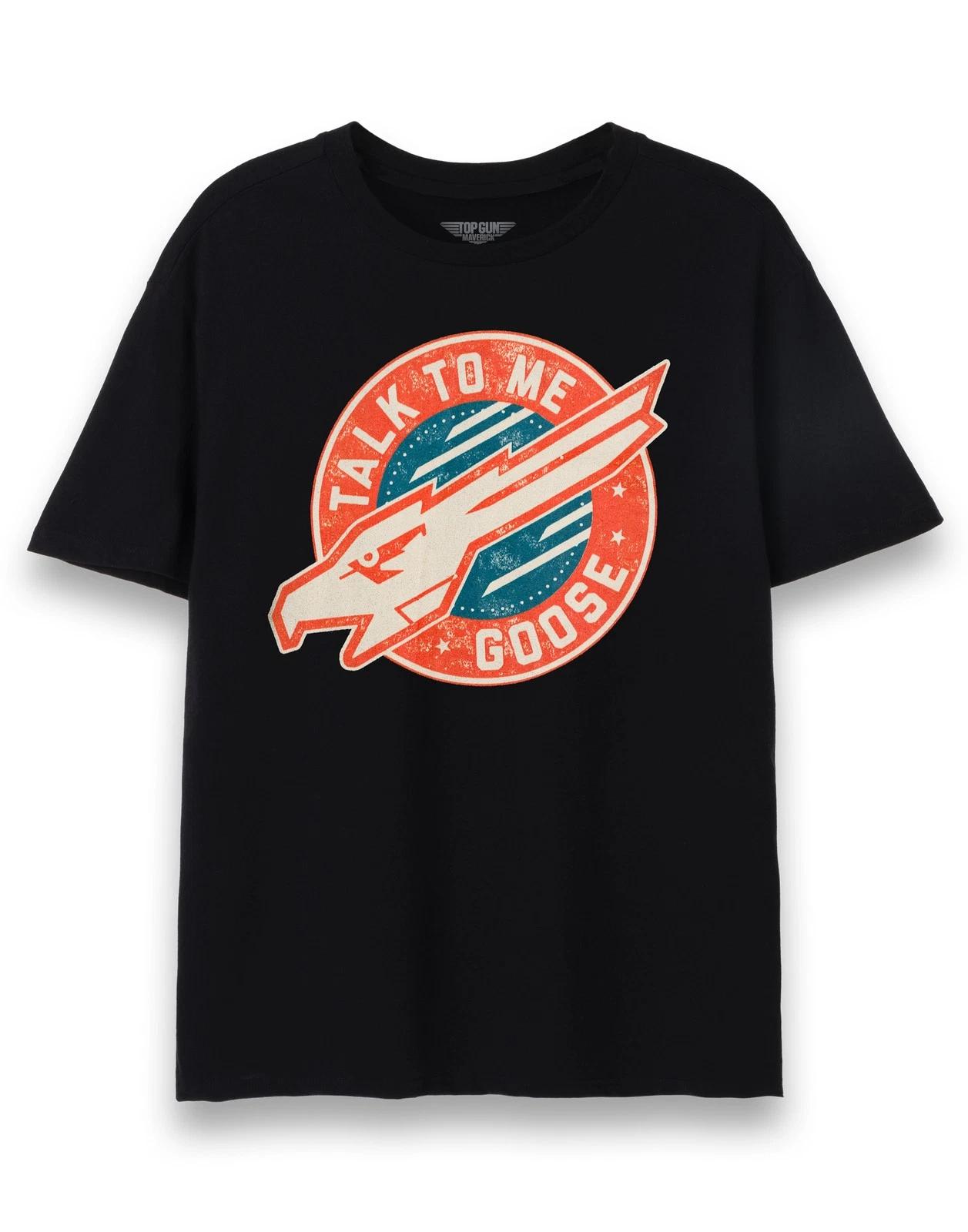 Top Gun: Maverick Black Maverick Quote Short Sleeved 100% Cotton T-shirt Mens Tees Top Mens L
