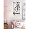 Modern Black Metal Kneeling Woman Wall Art Sculpture Home Decor Gift