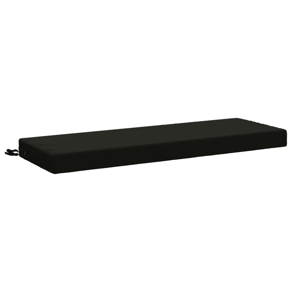 2 piece Bench Cushions SOEST 2 pcs. 100percent Polyester Black