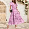 Women's Flowy Dresses Women's Summer Dresses Casual Short Sleeve Maxi Dresses Formal Maxi Dresses