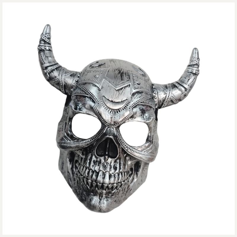 Maschera Demoni Spaventosi Maschera Integrale Maschera con Corna da Diavolo Maschera da Festa Maschere di Carnevale