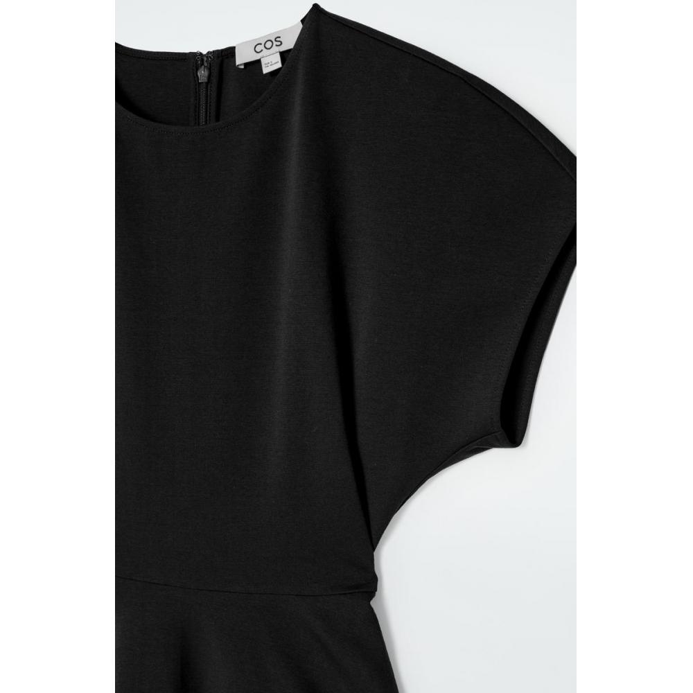 Cos Japan Sculpted Cotton Midi Dress