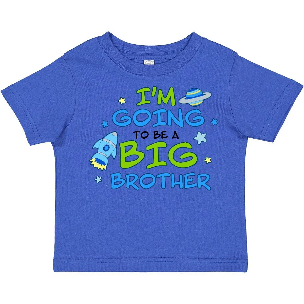 Inktastic Space Im Going To Be A Big Brother Toddler T-Shirt Family Bro Planet 120