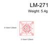 [Y]1PC Oriental Floral Clay Cutters Geometric Tile Pattern Molds For Polymer Earring And Jewelry DIY