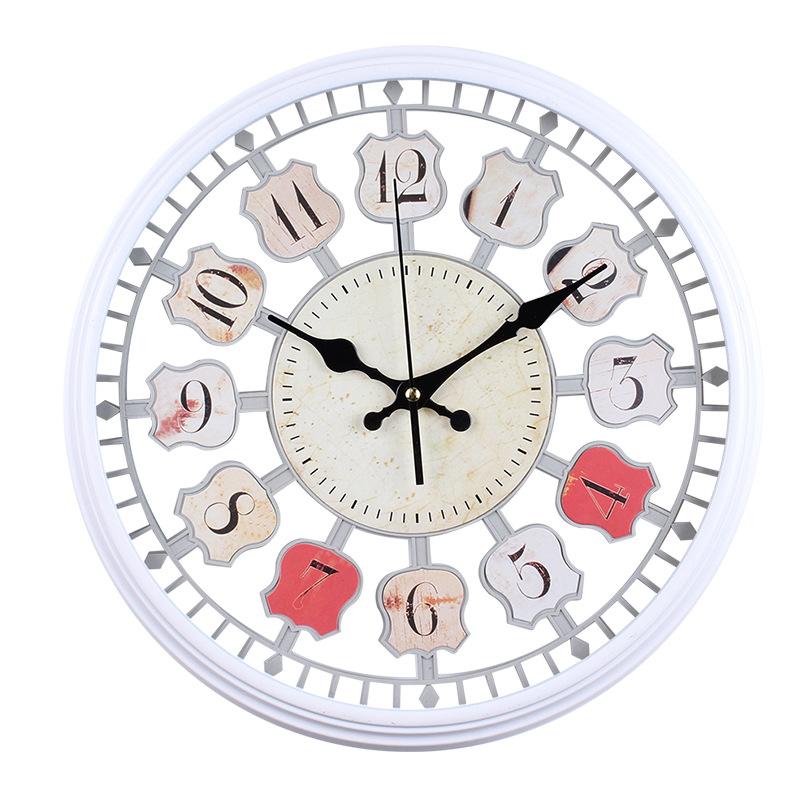 

Бытовые Часы Настенные Часы Гостиная Новый Китайский Стиль Креативные Современные Простые Кварцевые Часы Бесшумные Ретро Декоративные Часы Настенные Часы 38CM retro wall clock [style] 2