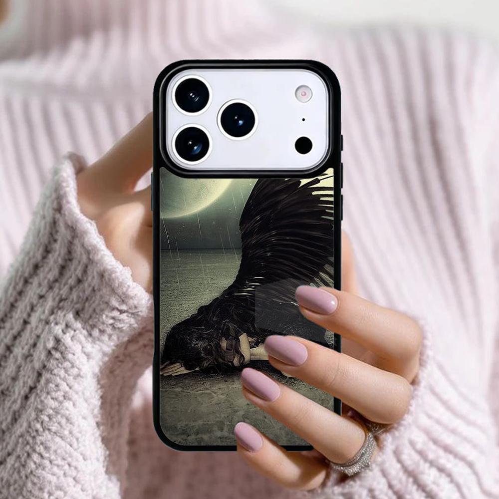 Fantasy Angel Girl Wings Phone Case For Apple iPhone 17 Air 16E 15 14 Plus 13 12 11 Pro Max Mini Funda Cover