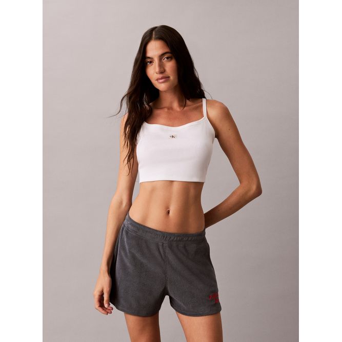Calvin Klein Letter Elastic Waist Pocket Casual Shorts Women Shorts 47G223G-CKP