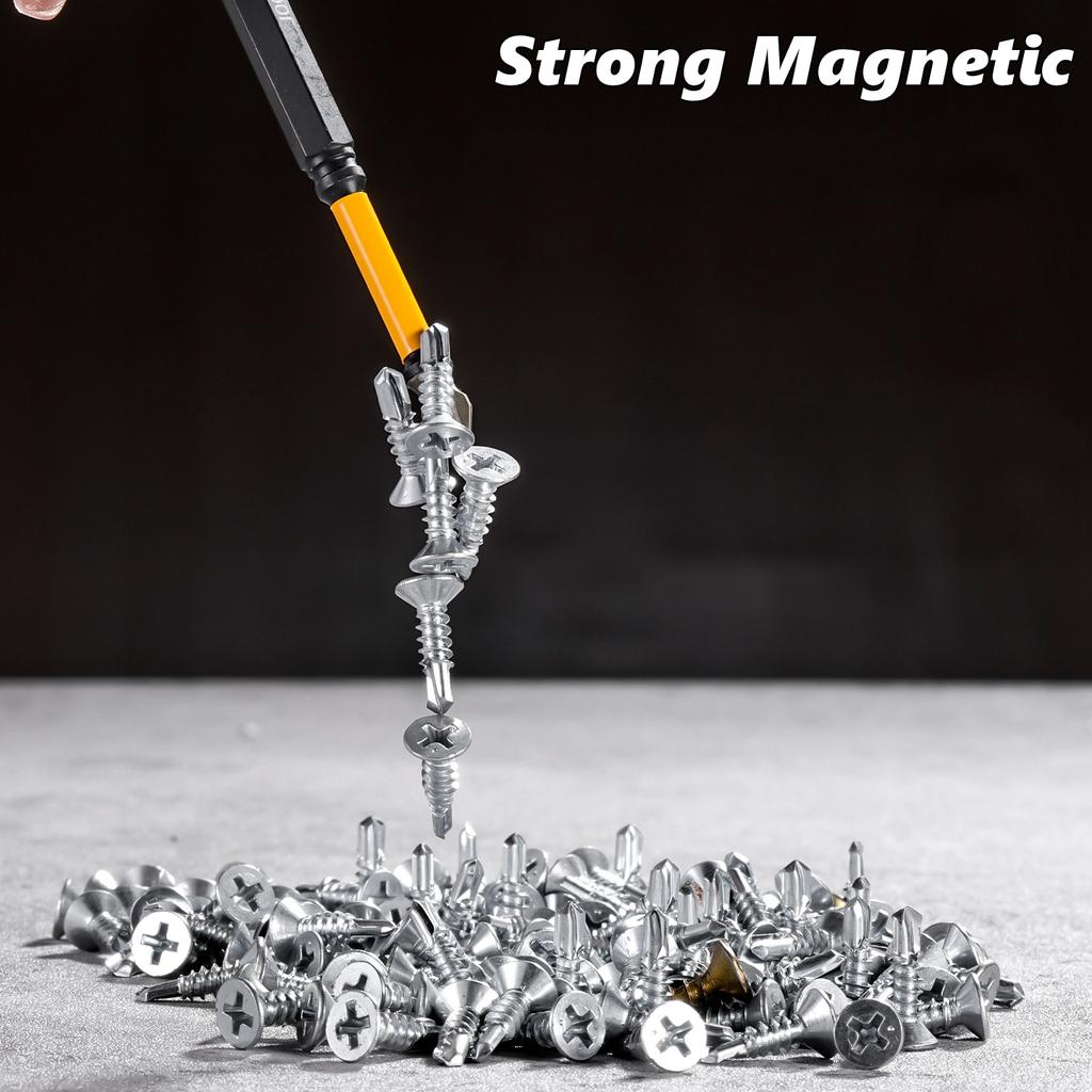 Anti-Slip Impact Phillips Bit Strong Magnetic Cross High Torque 25/50/65/100/150mm Long Hex Shank Cross Screwdriver Driver Bit