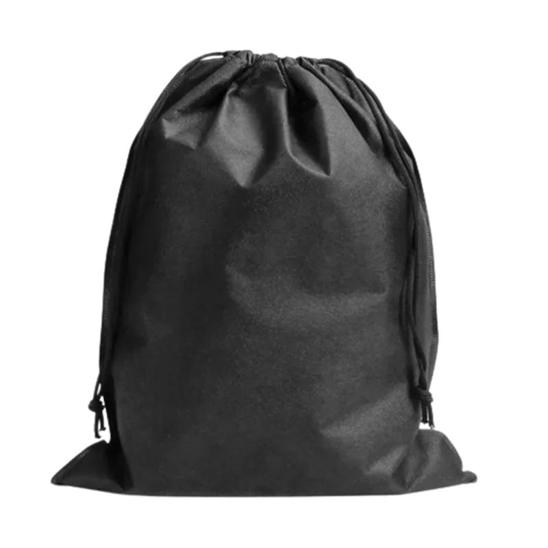 

1Pc Waterproof Portable Carry Sack Non-woven Toy Shoe Pocket Storage Organize Draw Pocket Drawstring Dust Bags Toiletry Bag Case 250x350 чёрный