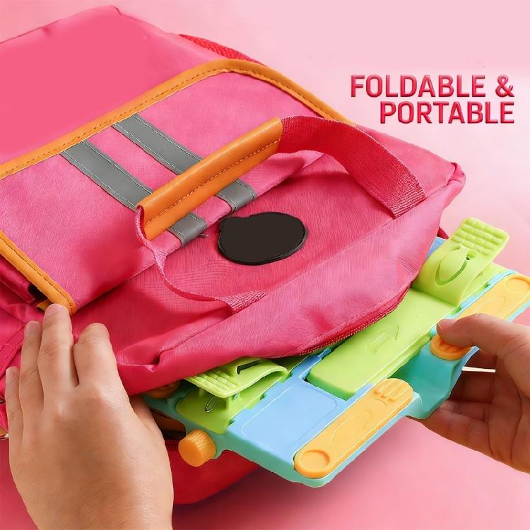 Foldable Plastic Reading Stand Adjustable Textbook Stand Folding Book Rest with Page Clips for Book Tablet Music Scores