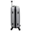 Suitcase Set with Lock 3 pcs Silver 50 x 31 x 78 cm ABS Plastic