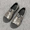 Men's sandals 2025 new men's beach shoes non-slip outer wear casual large size 47 48 leather sandals men