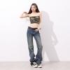 Spring Summer Denim Straight Denim Pants For Women Casual Pants Oversize Denim Trousers