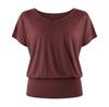 Yoga clothes new breathable skin-friendly short-sleeved t-shirt sports dance running training elastic fitness clothes top