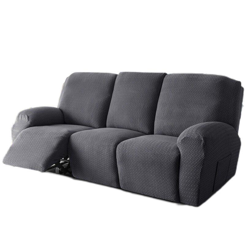 Knitted Recliner Cover Stretch Sofa Cover For Living Room Soft Lazy Boy Relax Armchair Covers
