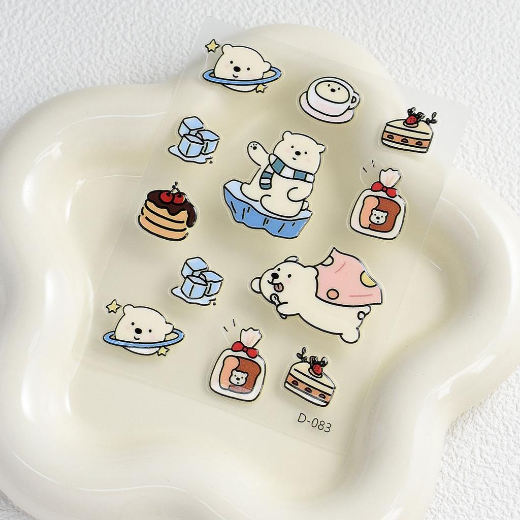 New Cartoon Jelly Cute Sticker Animal Puppy Mobile Phone Notebook Water Cup DIY Decoration Sticker
