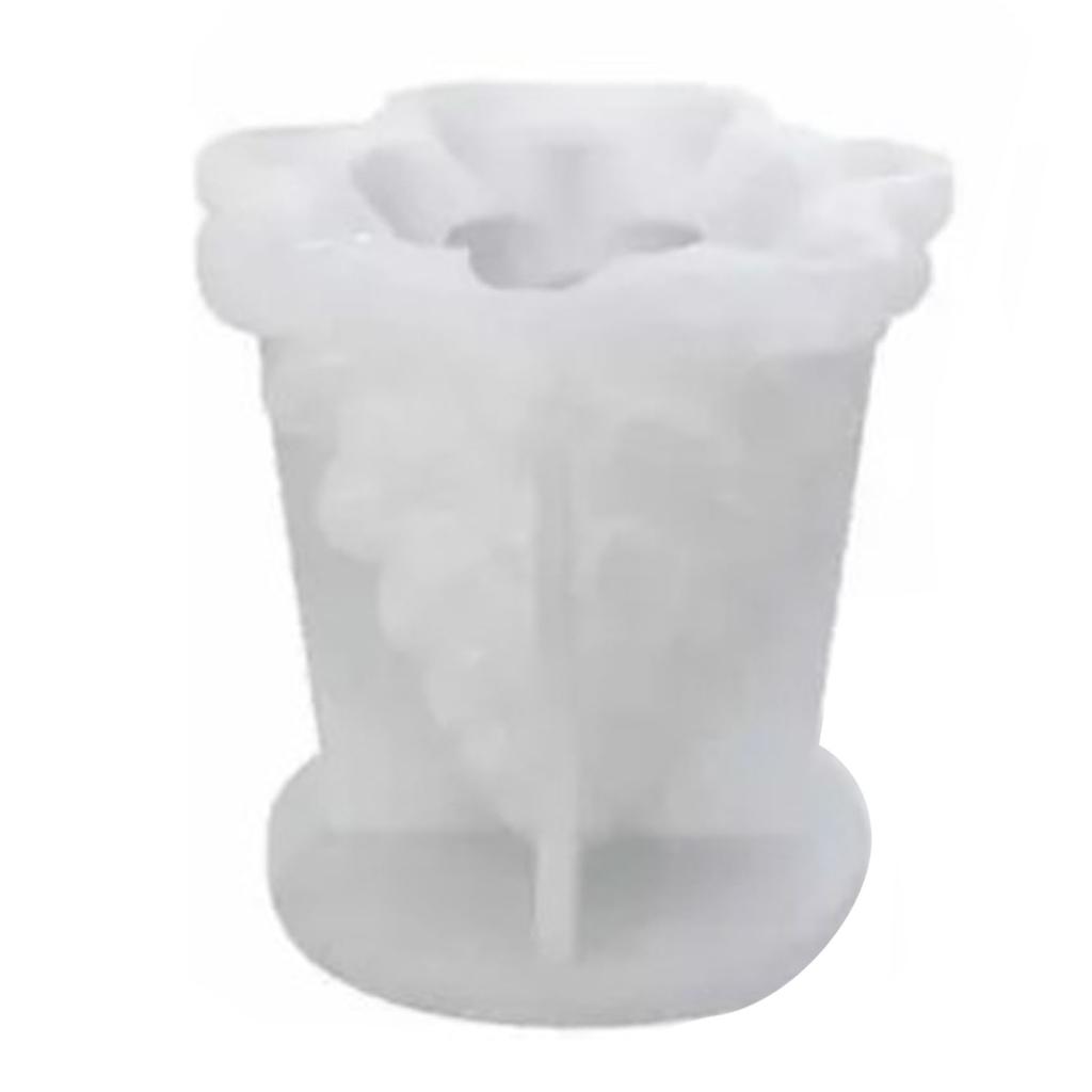 Christmas Tree Candle Mold Cute Shape Smoother Reusable 3D Candle Silicone Mold for DIY Handcrafts
