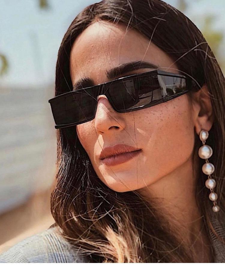 1PC Square small frame glasses new fashionable sunglasses UV protection for women street photography