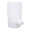 10cm Rainwater Collection System Efficient Round Downspout Diverter for Irrigation Systems Aquariums White