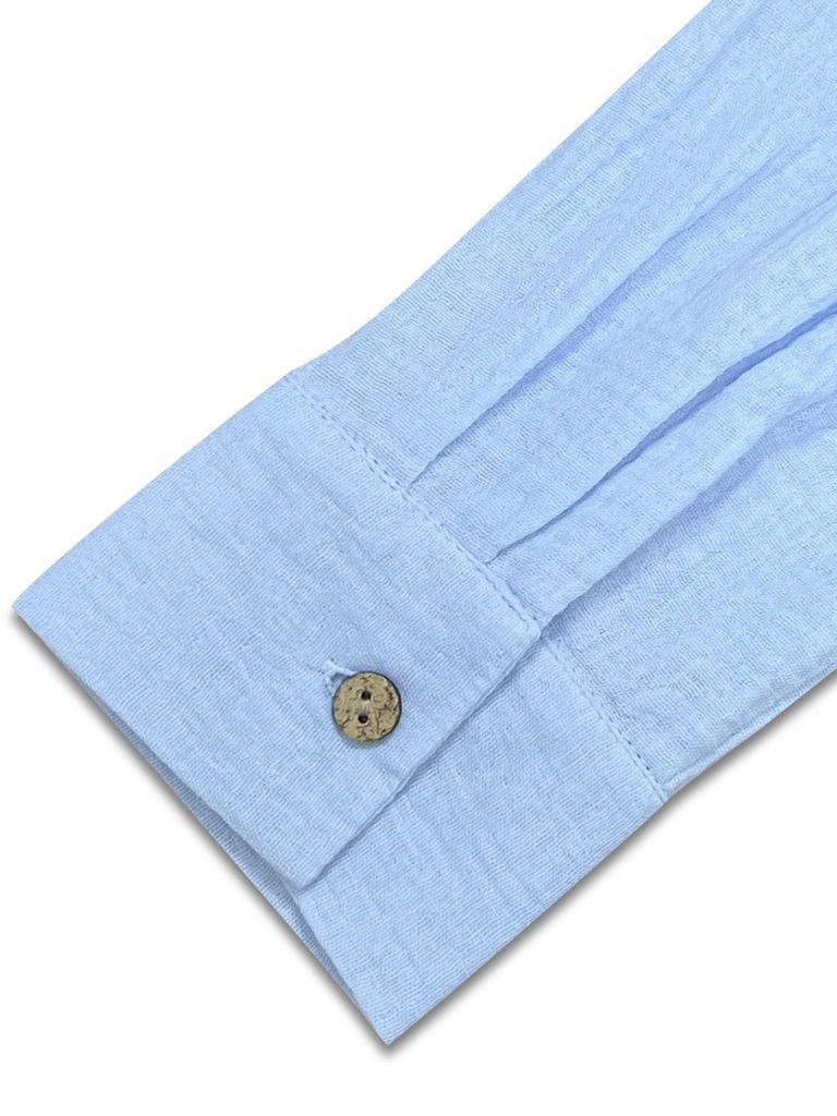 Women S Solid Long Sleeve Button Up Shirt Loose Collared Blouse