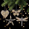 Transparent Acrylic Christmas Ornament Hanging Loop Snowflake Ornament  Window Decoration