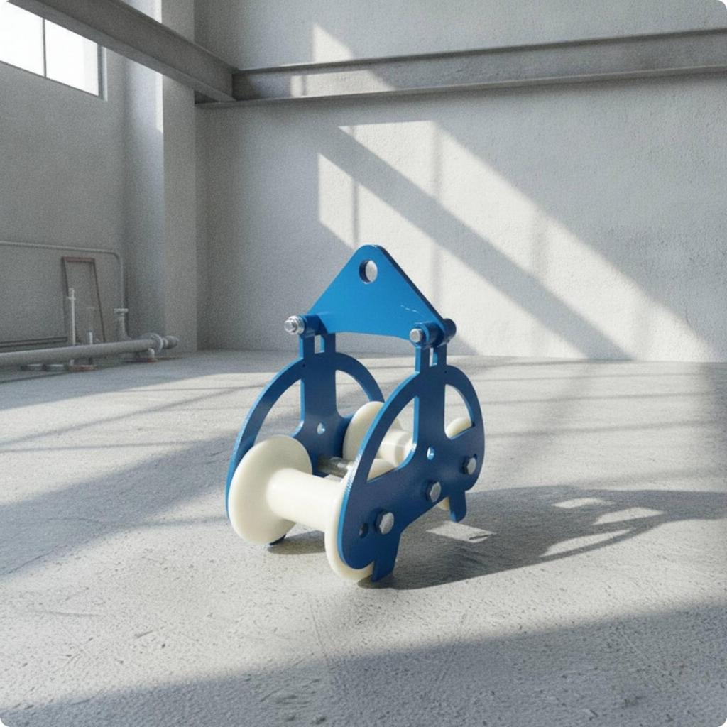 Cable Pulley Guide Heavy-Duty with Roller Wheels Industrial Wheel