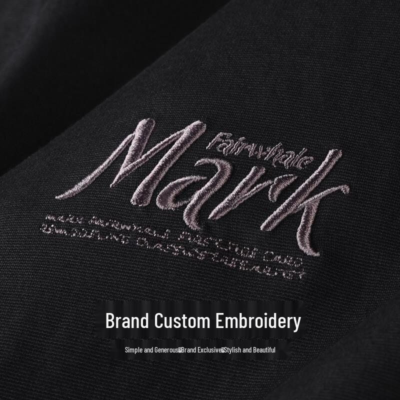 Mark Fairwhale Men's Embroidered Round Neck T-Shirt