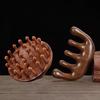 Sandalwood Meridian Massage Comb Scalp Relax Scalp Meridian Massager Sandalwood Hair Comb  Straight