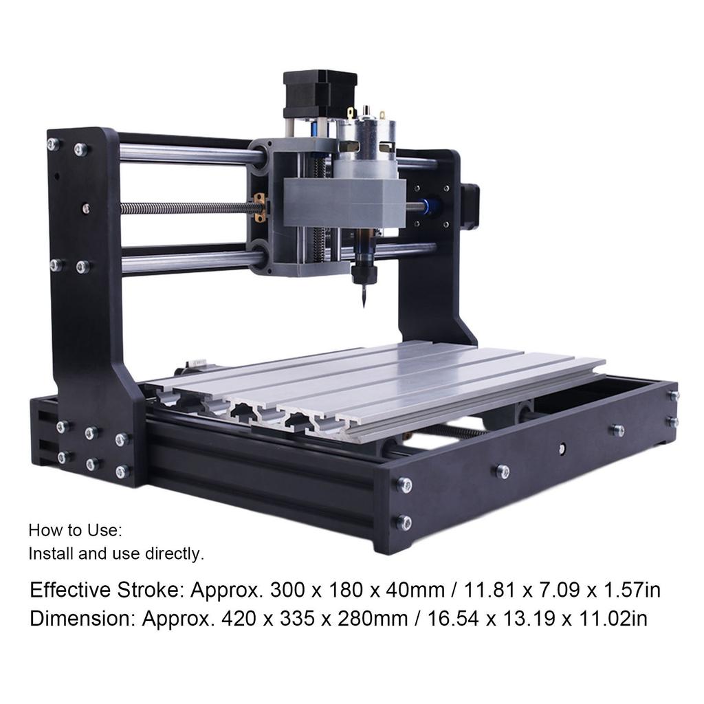 Engraver Cutter Cutting Engraving Machine X Y Z 3 Axes Set Kit for CNC 3018 Pro