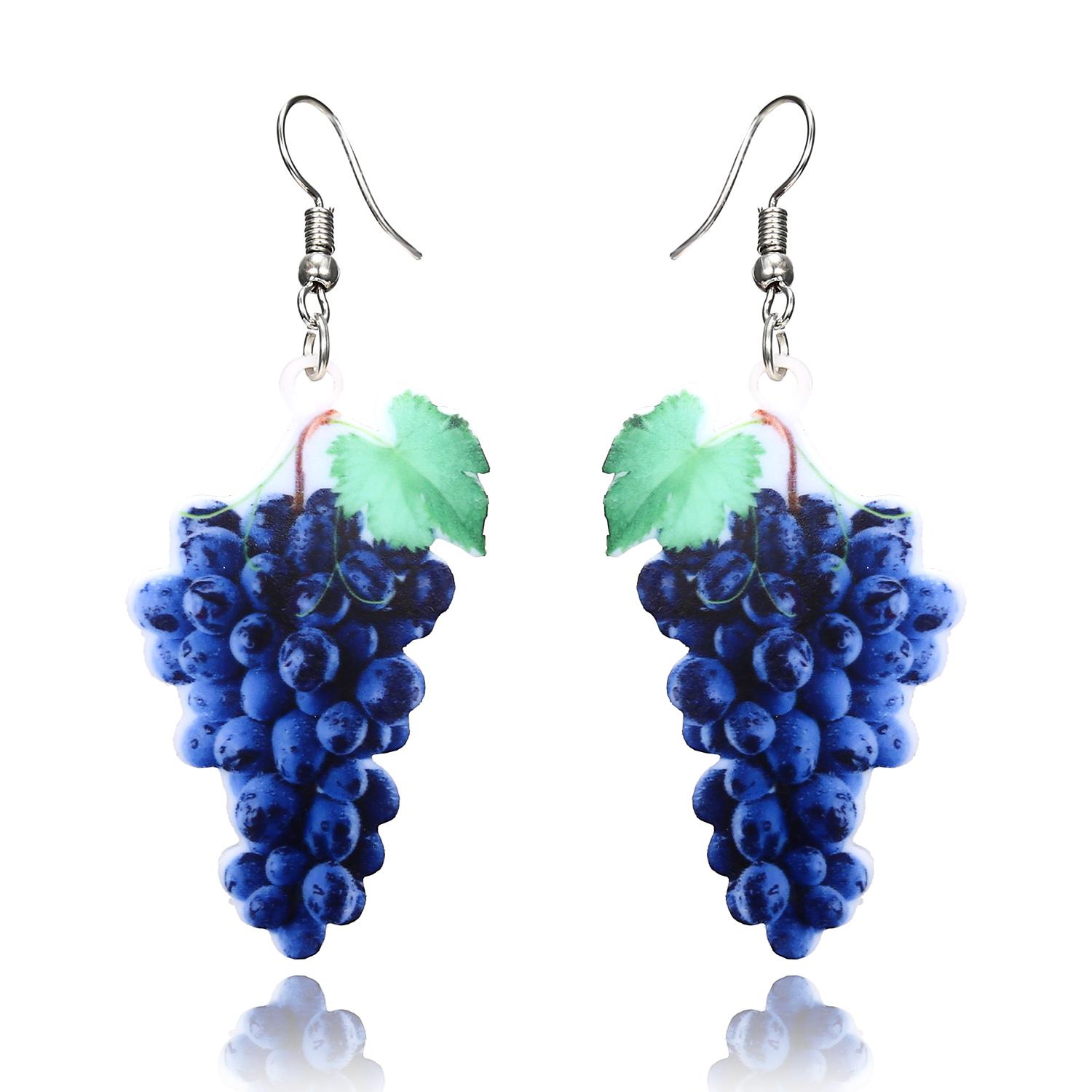 

New Fashion Strawberry Cake Earrings For Women Resin Handmade Cute Watermelon Lemon Drop Earring Girl Birthday Ear Zircon Gifts